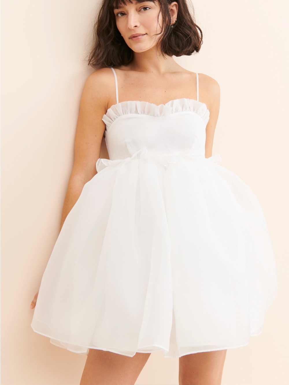 Selkie x Free People The Rosebud Dress Mini White XL - Picture 5 of 9